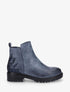 Bottines à contrefort suédine et sequins - Bleu - 1