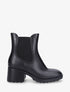 Bottines élastiquées en caoutchouc - Noir - 1