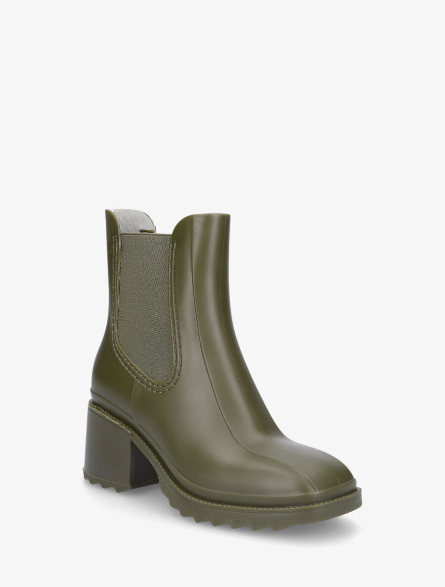 Bottines élastiquées en caoutchouc - Kaki - 2