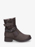 Bottines fourrées unies - Marron - 5