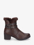 Bottines fourrées à talon - Marron - 5
