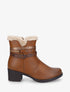Bottines fourrées à talon - Camel - 1