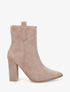 Bottines unies en suédine - Taupe - 5