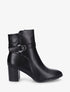 Bottines unies en simili - Noir - 5