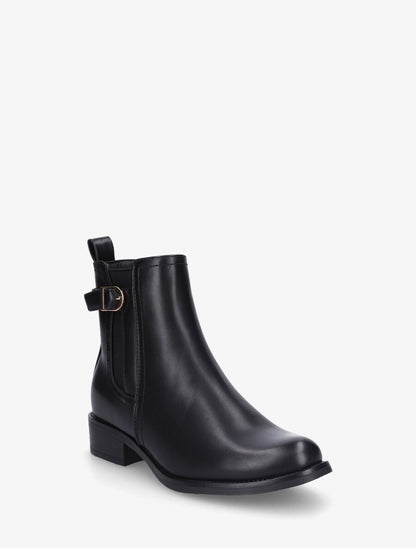 Bottines plates basiques à boucle - Noir - 2