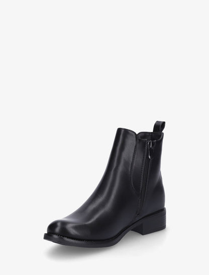 Bottines unies élastiquées - Noir - 3