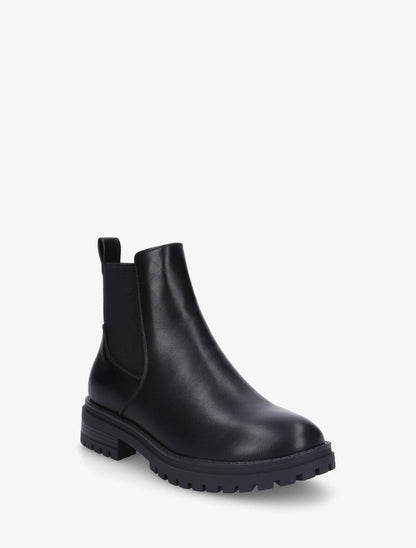 Bottines élastiquées unies - Noir - 2
