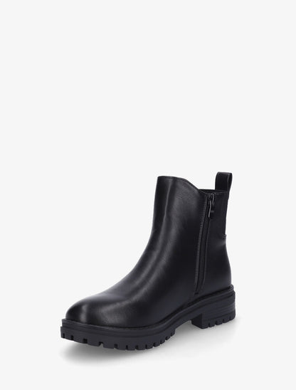 Bottines élastiquées unies - Noir - 3