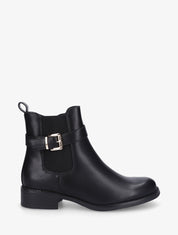 Bottines basiques en simili - Noir - 1