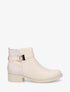 Bottines bi-matière à boucle - Beige - 1
