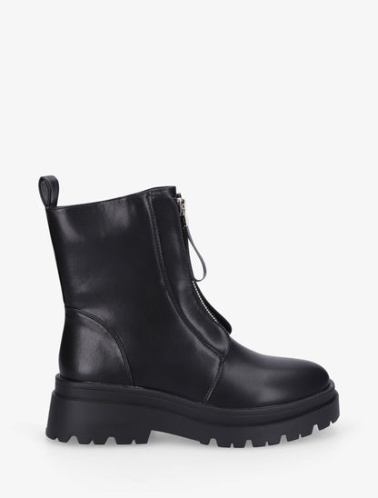 Boots montantes à zip - Noir - 1