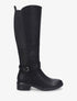 Bottes élastiquées à empiècement métallique au talon - Noir - 1