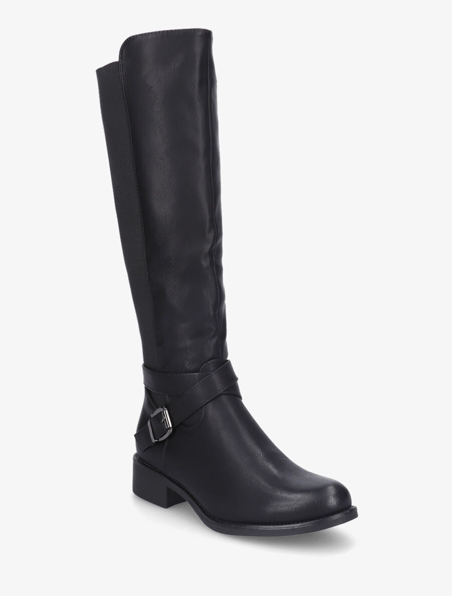Bottes cavalières élastiquées - Noir - 2