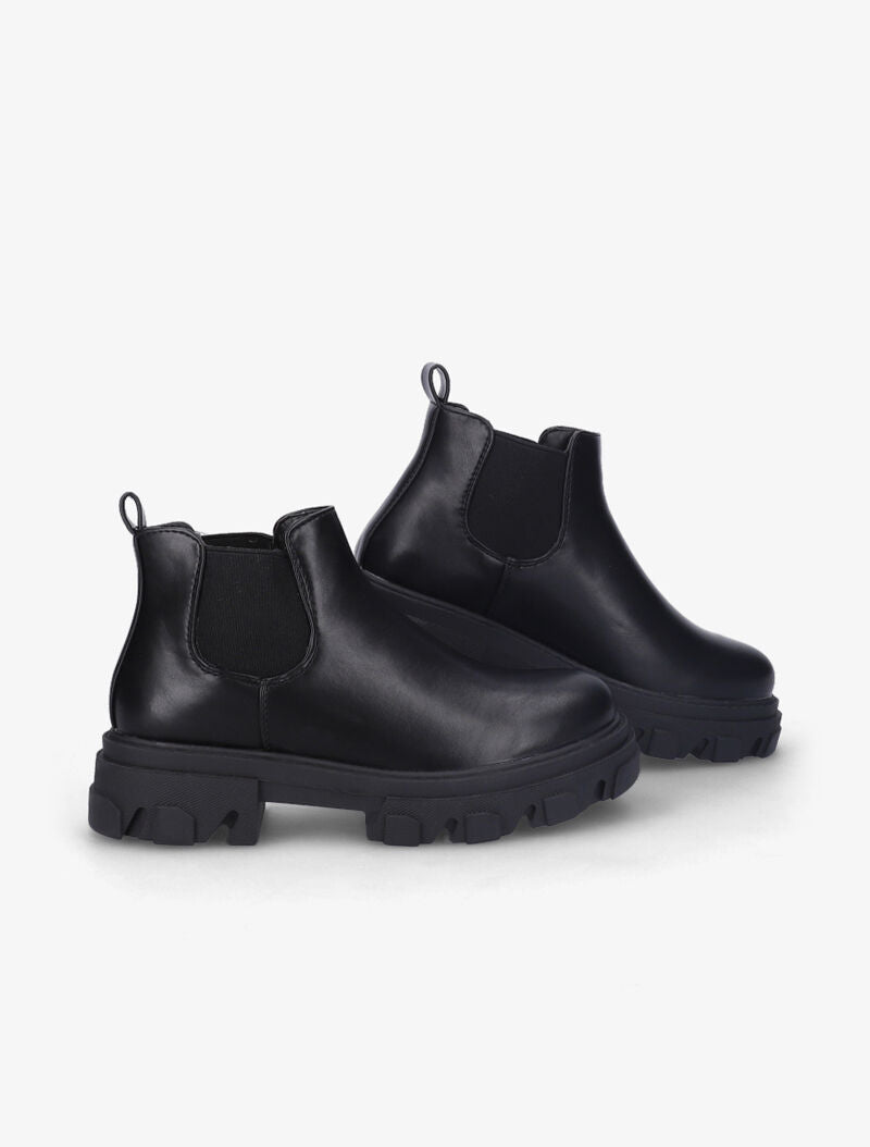 Chelsea boots à semelles crantées - Noir - 4