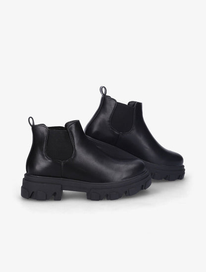 Chelsea boots à semelles crantées - Noir - 4