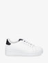 Sneakers à semelle texturée - Noir/blanc - 5