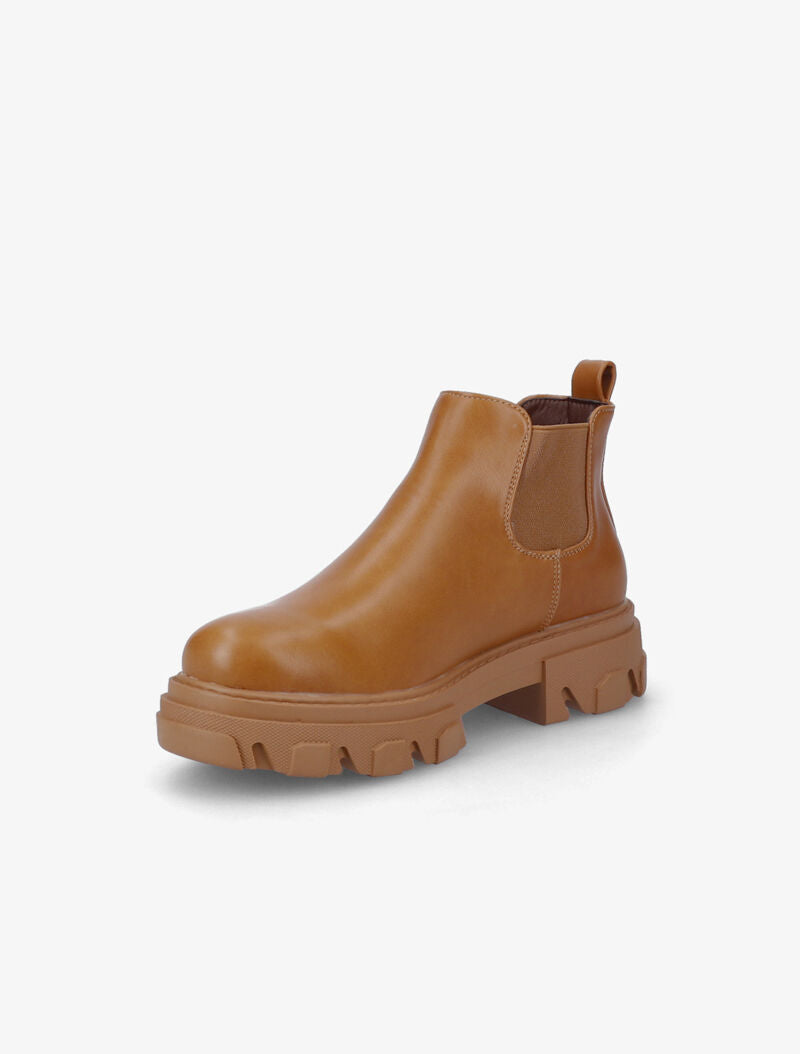 Chelsea boots à semelles crantées - Camel - 4