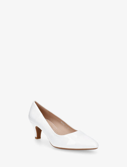 Escarpins vernis unis - Blanc - 2