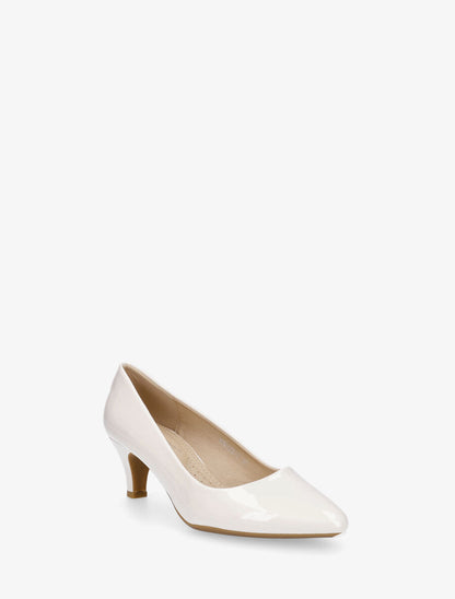 Escarpins vernis unis - Beige - 2