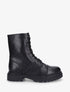 Bottines montantes à lacets et zip - Noir - 1