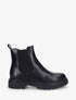 Low boots en simili - Noir - 1