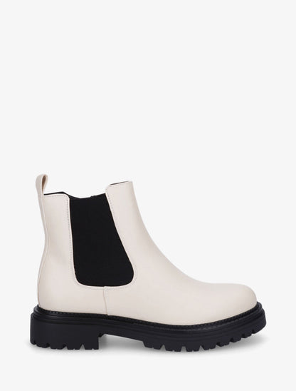 Low boots en simili - Beige - 1