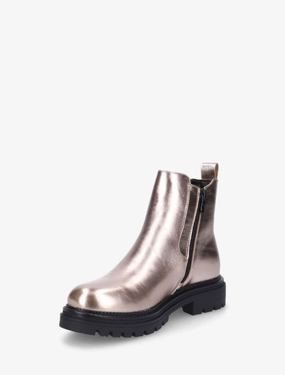 Low boots en simili - Or - 3