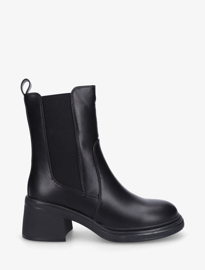 Bottines élastiquées à talon - Noir - 5