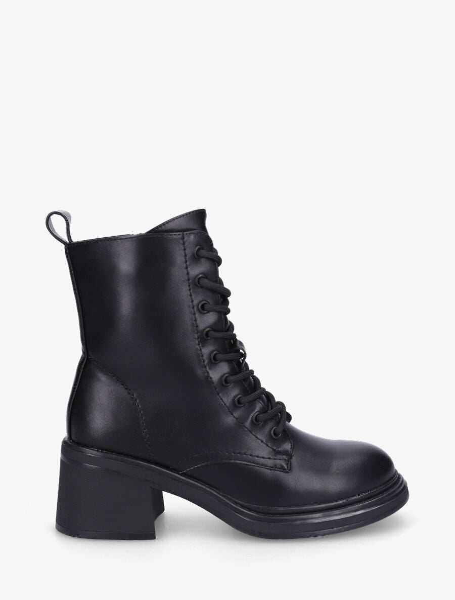 Bottines montantes à talon - Noir - 5