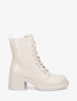 Bottines montantes à talon - Beige - 5