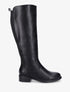 Bottes élastiquées classiques en simili - Noir - 1