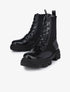 Boots montantes rock bi matière - Noir - 5