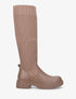 Bottes chaussettes unis - Taupe - 1