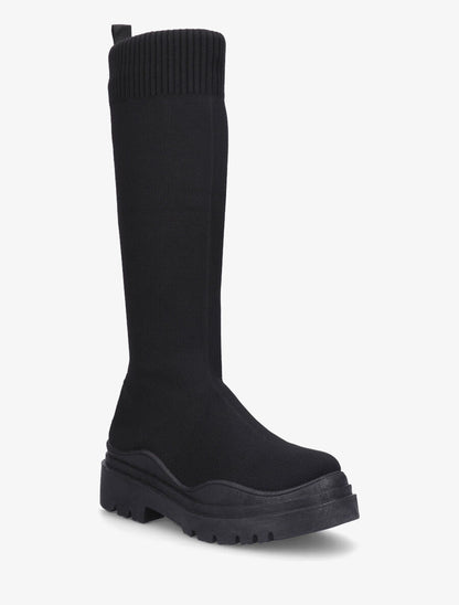 Bottes chaussettes plates - Noir - 2