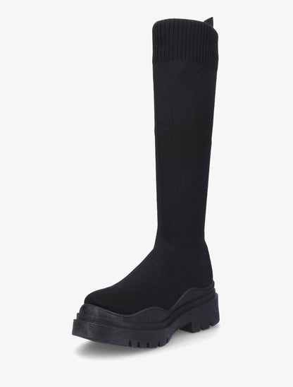 Bottes chaussettes plates - Noir - 3