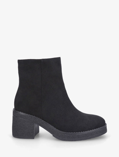 Bottines en suédine - Noir - 1