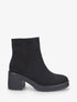 Bottines en suédine - Noir - 1