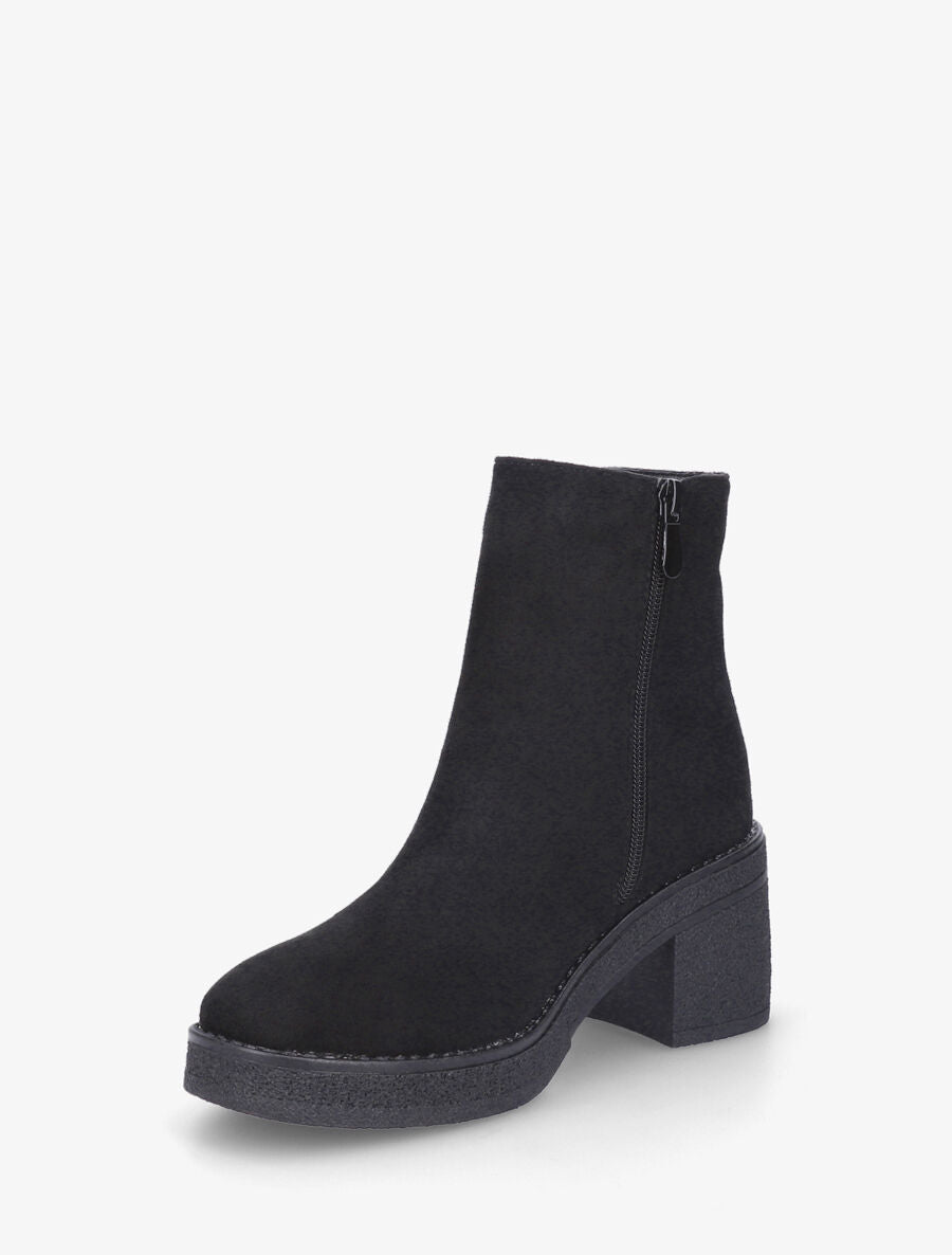 Bottines en suédine - Noir - 3