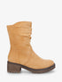 Bottines montantes en suédine - Camel - 1