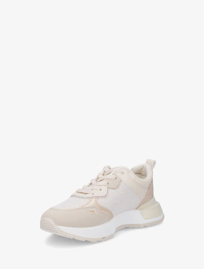 Baskets bimatière irisées - Beige - 3