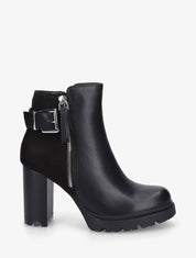 Bottines à talon haut et plateforme - Noir - 5