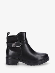 Bottines plates à semelle crantée - Noir - 1