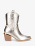 Bottines style santiag irisées - Or - 1