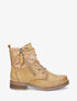 Bottines à lacets et dentelle - Jaune - 5