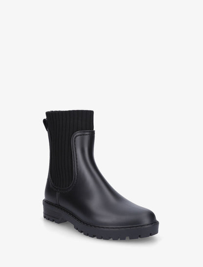 Bottines chaussettes en caoutchouc - Noir - 2