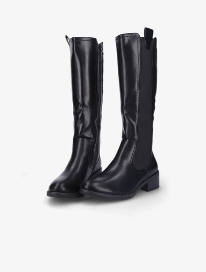 Bottes cavalières élastiquées - Noir - 4