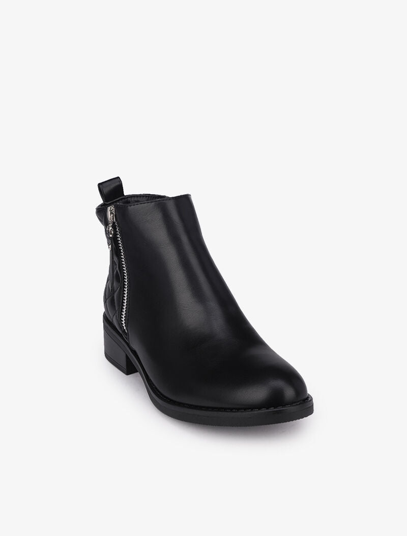 Bottines à contrefort matelassé - Noir - 2