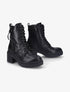 Bottines façon rangers à talon - Noir - 5