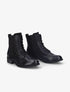 Bottines perforées à lacets et détail irisé - Noir - 1