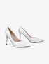 Escarpins vernis effet croco - Blanc - 1